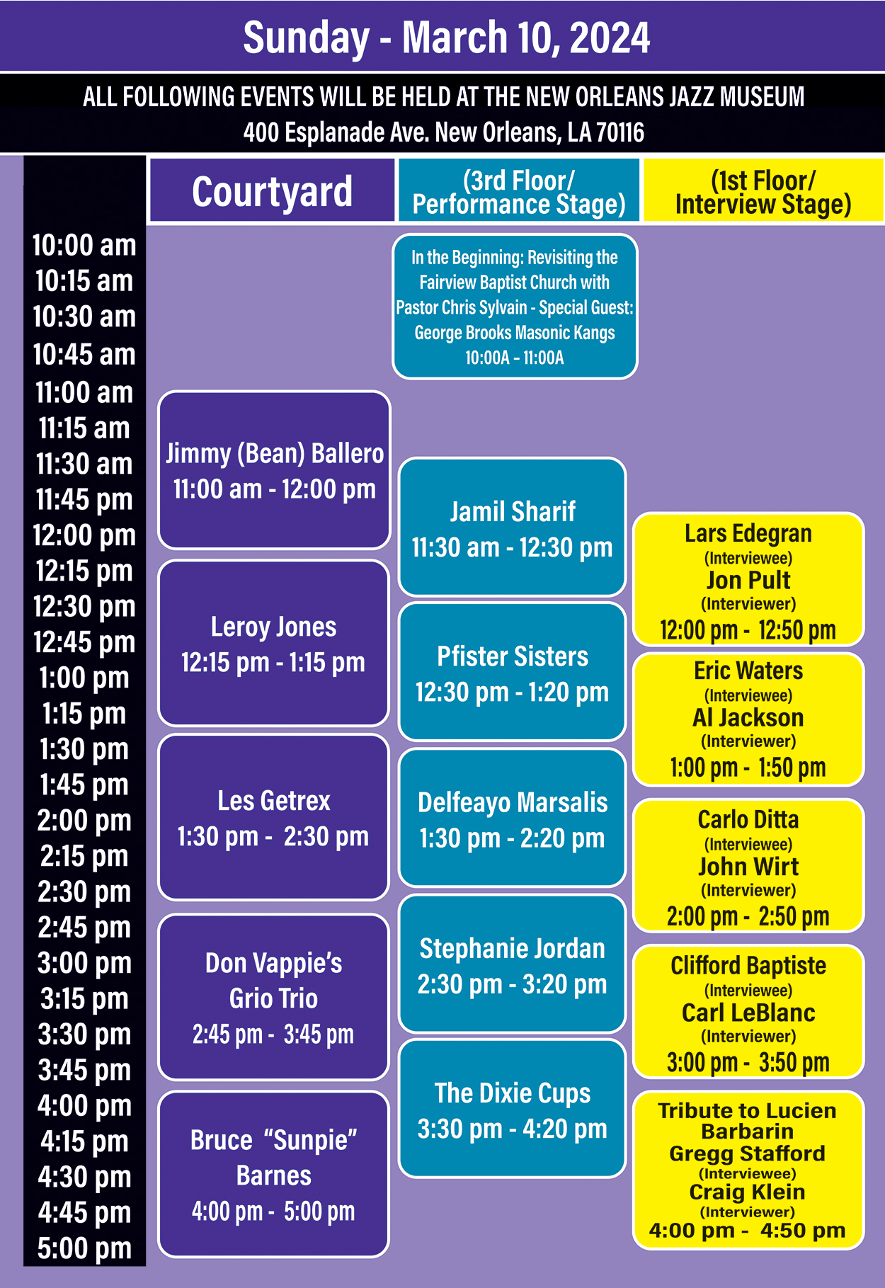 Other NOLA Festivals 2024 New Orleans Jazz & Heritage Festival